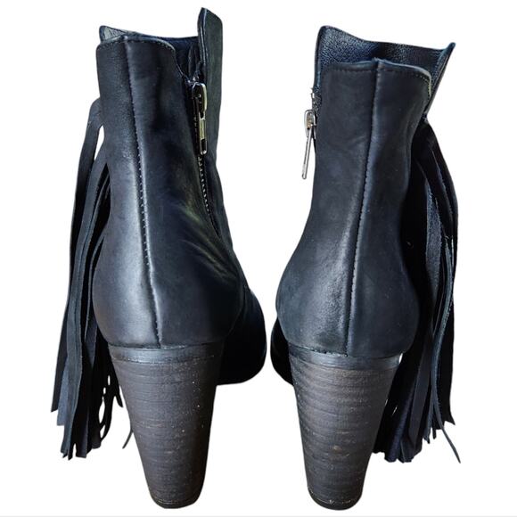 Steve Madden Woodstock Boots black fringe size 7 - Picture 5 of 10